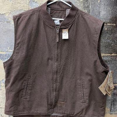 C.E. Schmidt Work Wear 3XL Fleece Lined Vest with Tags