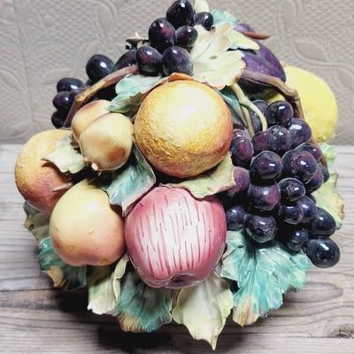 Made In Italy Capodimonte Fruit Bowl with Some Chips