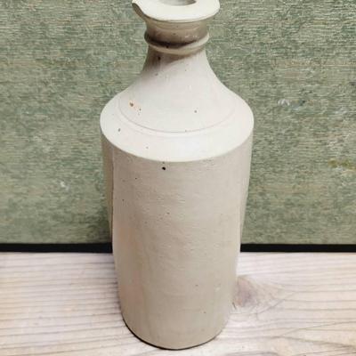 Glazed Stoneware Bottle with Pour Spout