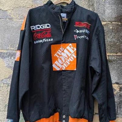 Tony Stewart Signed Home Depot Nascar Chase Jacket Sz XL