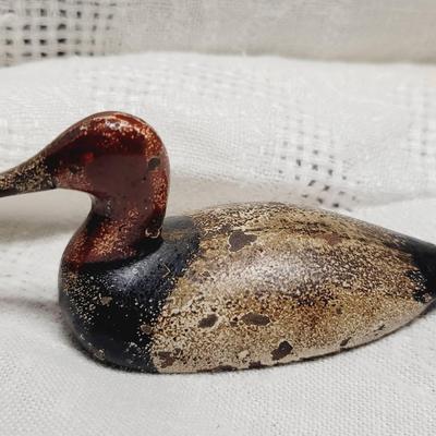 Small Metal Duck Decoy Paperweight