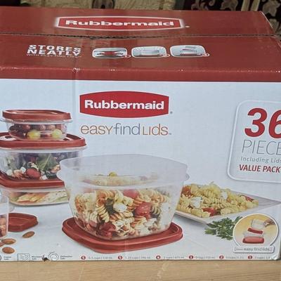 Rubbermaid Easy Find Lids 36 piece Food Storage Set Value Pack NEW