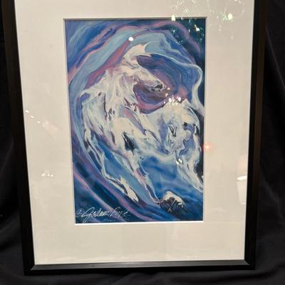 Signed Limited Edition Johnne Biva Contemporary Horse