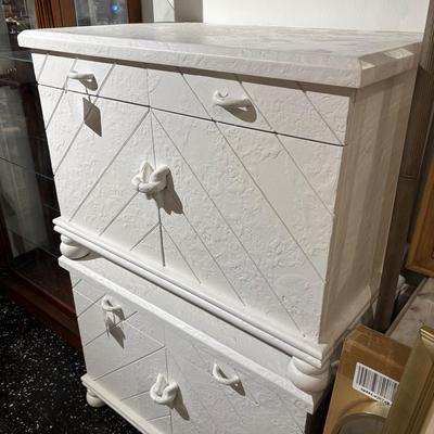 80’s Style Bedside Tables White