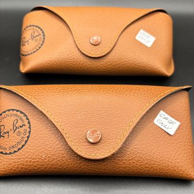 Two Original Ray-Ban Sunglasses Cases Only