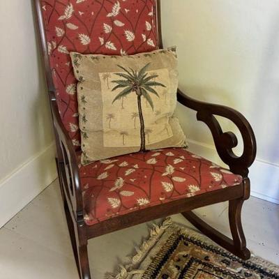 Solid wood rocking chair