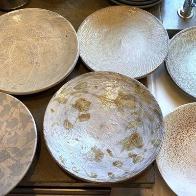 A selection of stoneware plates