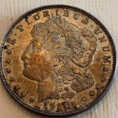 1921 morgan silver dollar