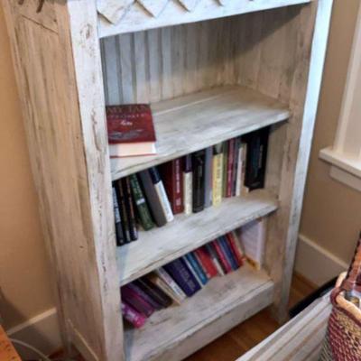 Wood four shelf bookcase