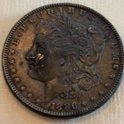 Ready 1886 morgan silver dollar