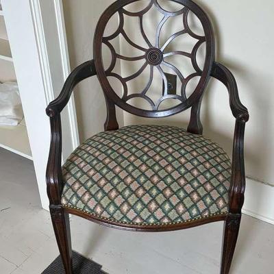 Tarkington briarwood chair and luggage rack