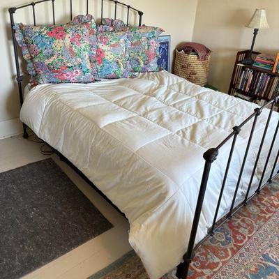 Queen iron bed frame