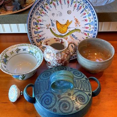 Talavera mexican pottery tray other pieces