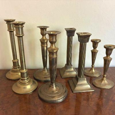 Brass candlesticks