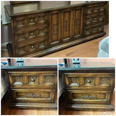American Martinsville Night Stands And Dresser 