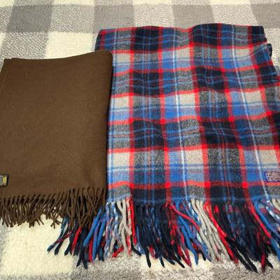 Pendleton Wool Blanket 45x60 And Lambswool Shawl 