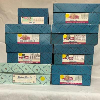 Assorted Madame Alexander Doll Lot In Boxes
