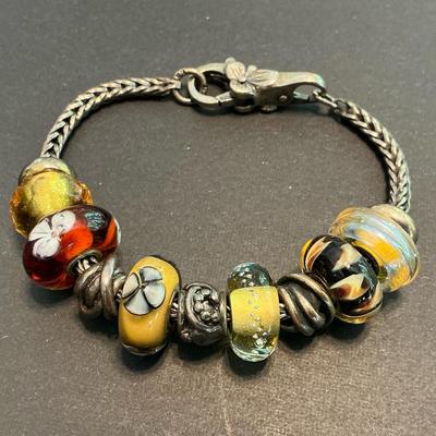 Sterling Troll Bead Bracelet (AR16)