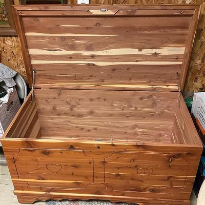 Large Gorgeous Full Cedar Chest On Wheels