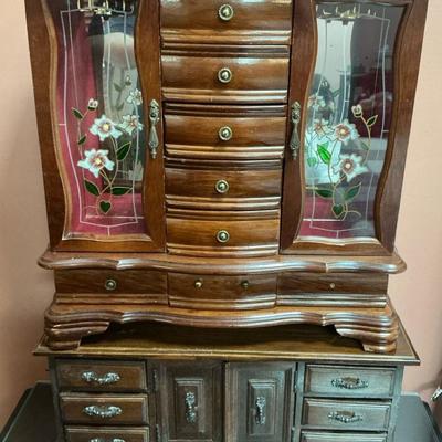 Set Of Two Dresser Top Jewelry boxes 