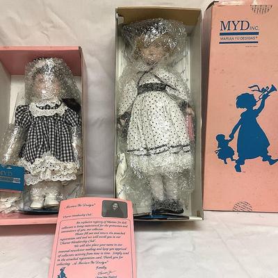 Two Marian Yu Designs Heirloom Dolls Figures