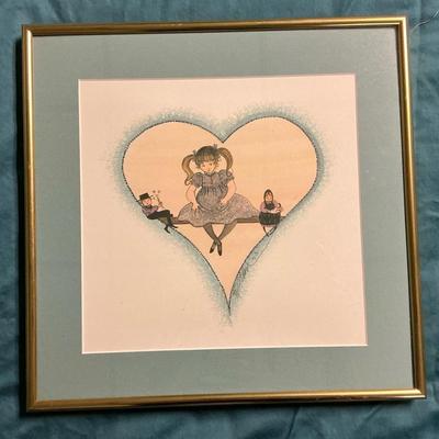 P. Buckley Moss "Alisha" Signed Numbered Print 305/1000