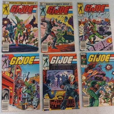 Vintage Marvel Comics G.I. Joe: A Real American Hero Vol. 1 Comics - 6 in All