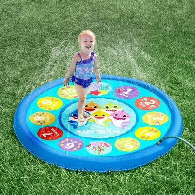 Nickelodeon/Pinkfong Baby Shark 70" Educational Splash Pad & Water Play Mat - Ages 2+ - New in Package