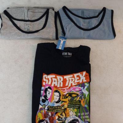 Men's Star Trek T-Shirt (L) & 2 Quicksilver Tank Shirts (M) - New with Tags