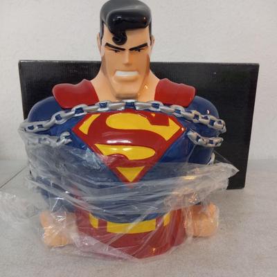 Warner Bros. DC Comics Superman in Chains Cookie Jar - 12" - In Box