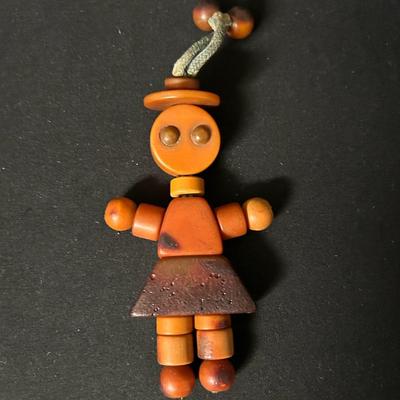 Vintage Bakelite Girl Baby Toy