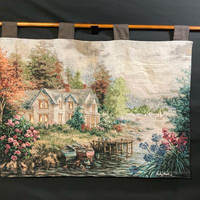 Nicky Boehme Country Lake Tapestry
