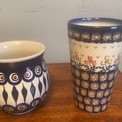 Polish Pottery Coffee Mug & Cup