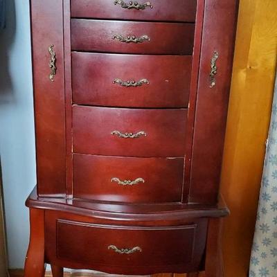 Cherry Jewelry Cabinet