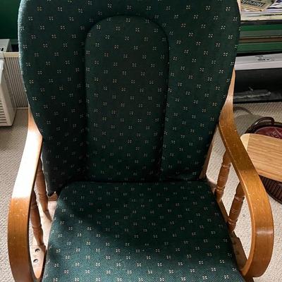 Wooden Rocking Chair w/Cushion