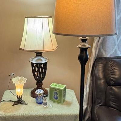 Lamps & Large Wall Clock