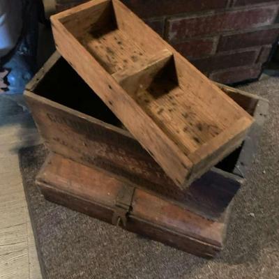 Vintage Wooden Boxes