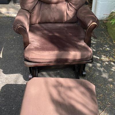 Dutailier Glider and Ottoman Set