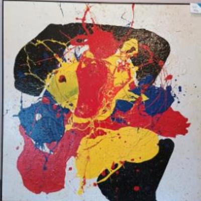 Taurus - Paul Pourbaux -luxemburg - oil acyrilic signed and numbered - one of a kind