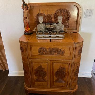 Hand carved bar 