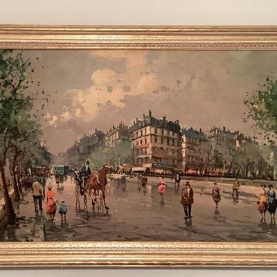 Painting city street