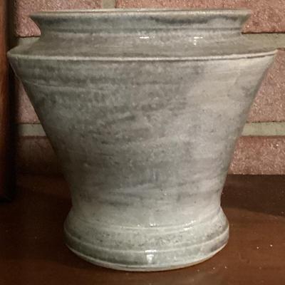 Vase gray ceramic