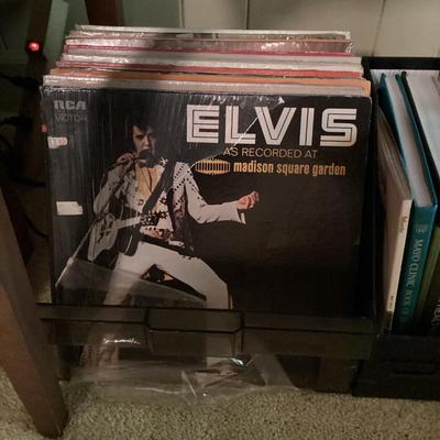 Vintage record album collection