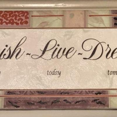 Sale Photo Thumbnail #110: Word art cherish live dream