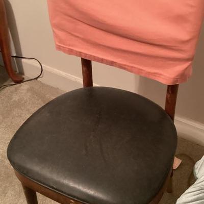 Chair straight back with coral cover over top