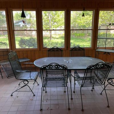 Green Metal Complete Patio/Sun Room Set 