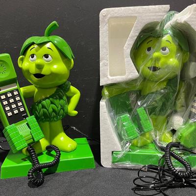 1984 Pillsbury Little Green Sprout Telephones (2)