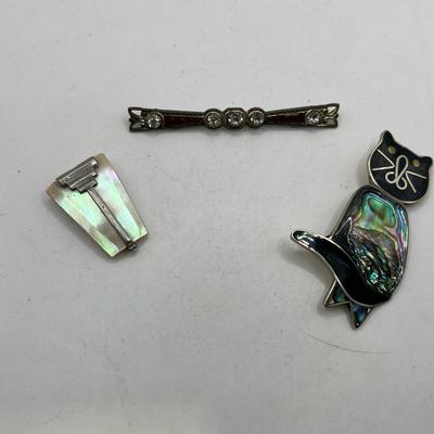 Vintage Pins ~ Ft. Mother Of Pearl, Abalone, & More