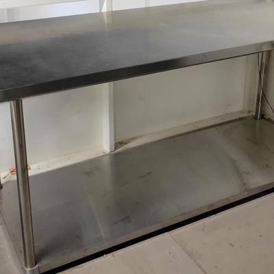 Stainless Steel Worktable #2 with Bottom Shelf