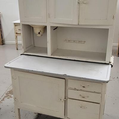 Vintage Hoosier Cabinet - painted